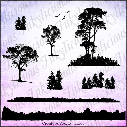 Create A Treescape Stamp Set