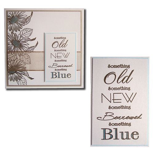 Something Old New Blue Stamp
