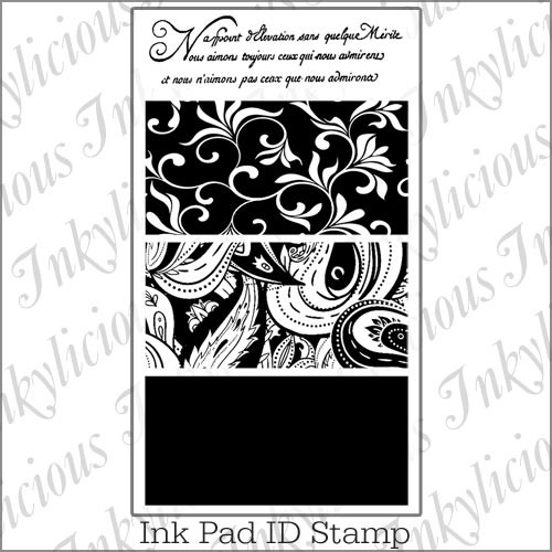 Ink Pad ID Swatch Stamp