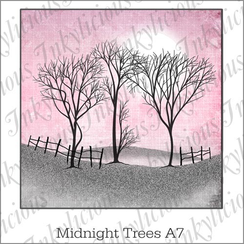 Midnight Trees Stamp Set