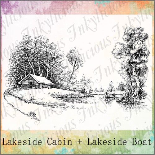 Lakeside Cabin Stamp