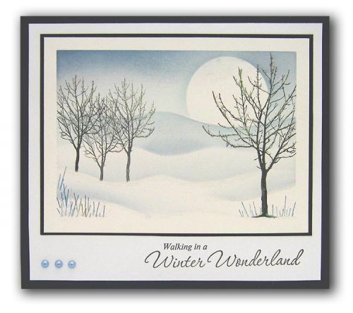 Walking Winter Wonderland Stamp