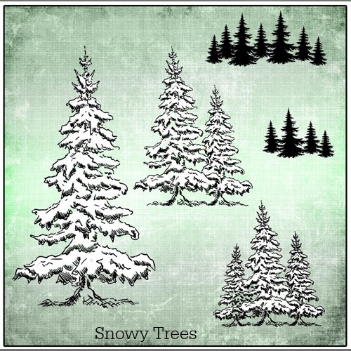 Snowy Trees Stamp set