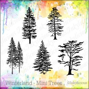 Winterland Mini Trees Stamp Set