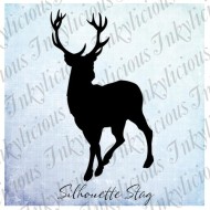 Silhouette Stag Stamp