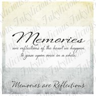 Memories are Reflections Stamp