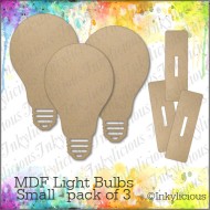 MDF Light Bulb - Small