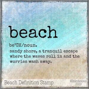Beach Definition Stamp