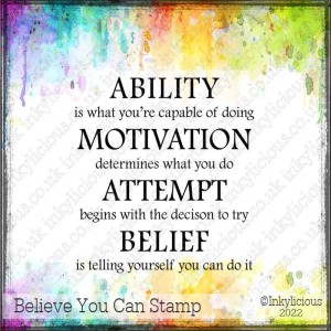 Believe You Can Stamp