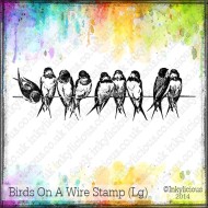 Bird on a Wire Stamp Large