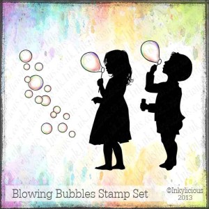 Blowing Bubbles Stamp Set