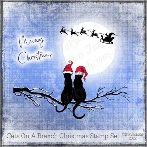 Christmas Cats On A Branch Stamp Set