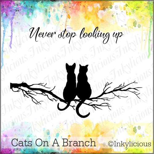 Cats On A Branch - Small