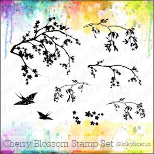 Oriental Cherry Blossom Stamp Set