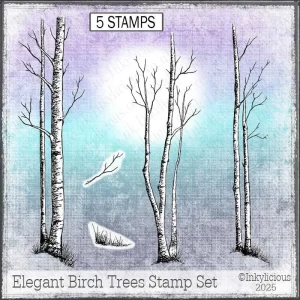 Elegant Birch Trees Stamp Set