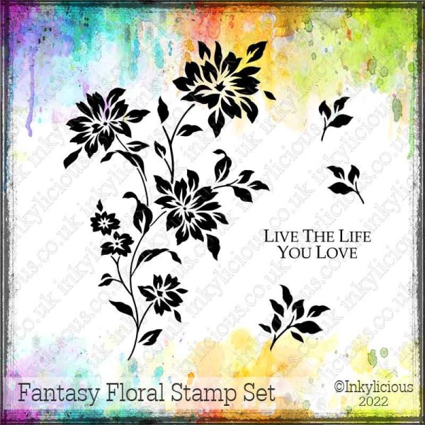 Fantasy Floral Stencil