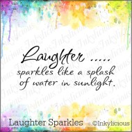 Laughter Sparkles Stamp