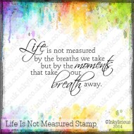 Life is not Measured Stamp