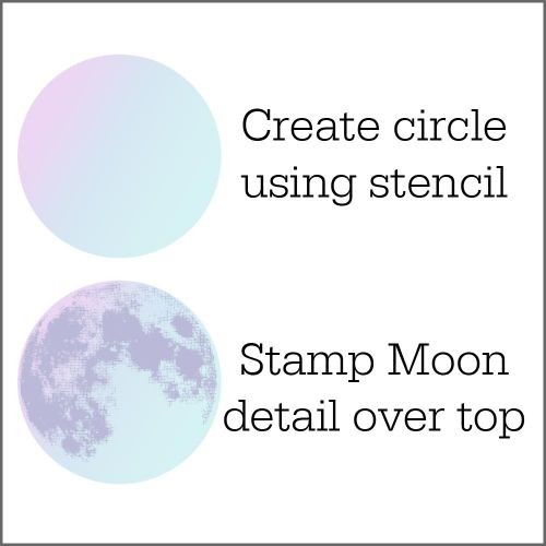 Moonscape Stamp and Stencil Set