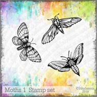 Moths 1 Stamp Set