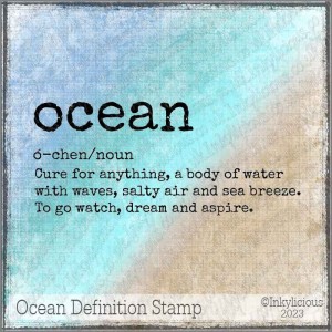 Ocean Definition Stamp