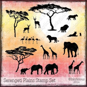 Serengeti Plains Stamp Set