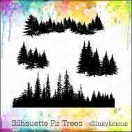 Silhouette Fir Pine Trees Stamp Set