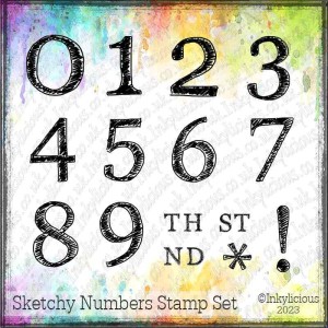 Sketchy Numbers Stamp Set