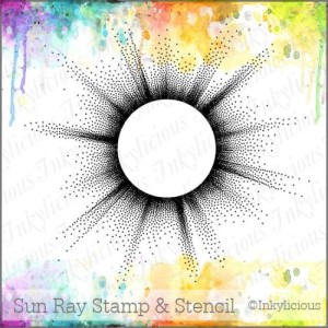 Sun Ray Stamp & Stencil set