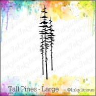 Tall Pine Trees Stamp Large