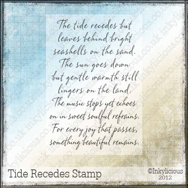Tide Recedes Verse Stamp
