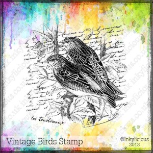 Vintage Birds Stamp