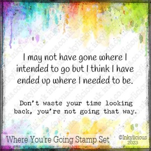 Where You Are Going Stamp Set