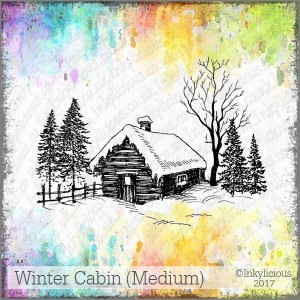 Winter Cabin Stamp (Medium)