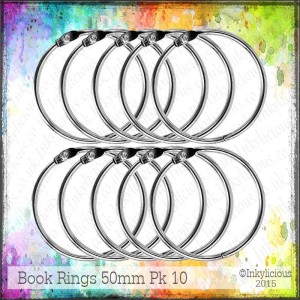 Book Binder Rings Pk 10