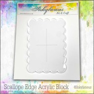 Acrylic Stamp Block A6 Scallope Edge