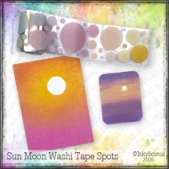 Sun Moon Washi Tape Spots