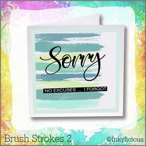 Brushstrokes Stamp Set