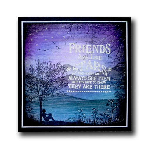 Friends Are Like Stars Stamp