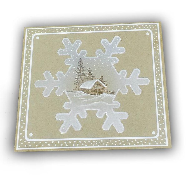 Winter Cabin Stamp (Sm)