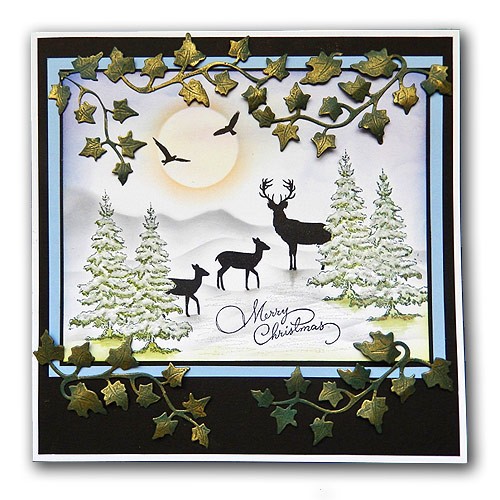 Silhouette Stag Deer Stamp Set 1