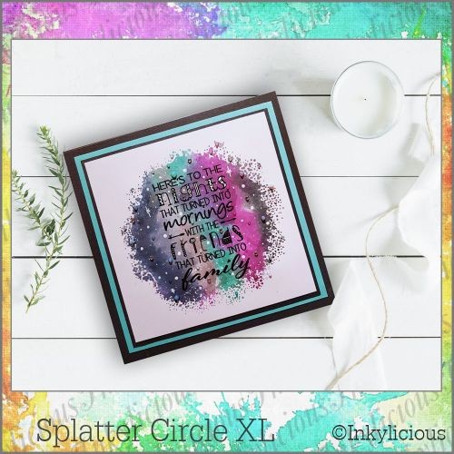Splatter Circle Stamp Small
