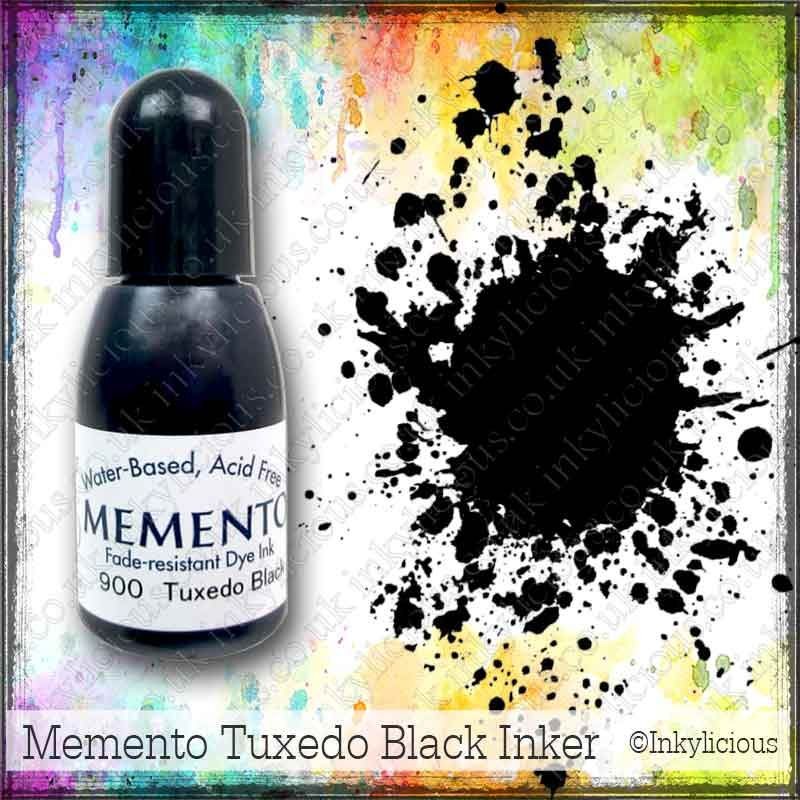 Memento Ink Pad Tuxedo Black With Reinker 