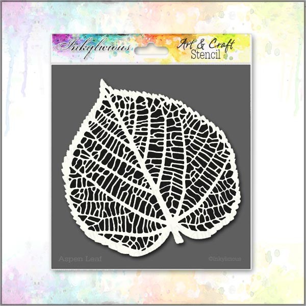 Aspen Leaf Stencil 