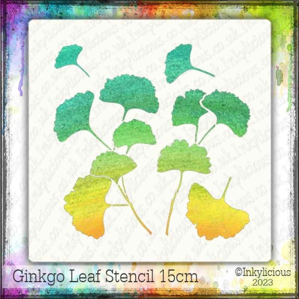 Ginkgo Leaves Stencil 15cm