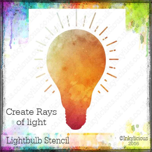 Light Bulb Stencil Twin Pack