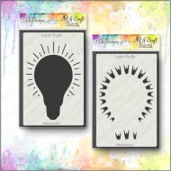 Light Bulb Stencil Twin Pack