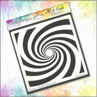 Spiral Swirl Stencil 6"