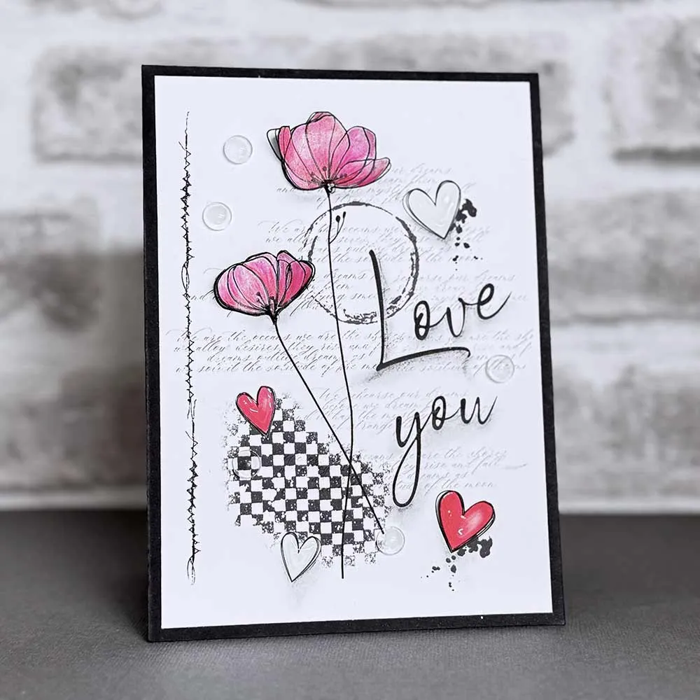 Sketched Florals stamp set